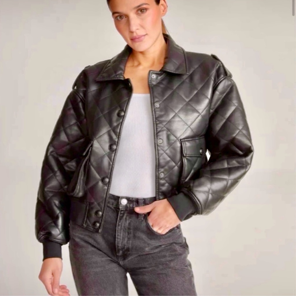 Nwt_rebecca Minkoff Black Quilted Jacket